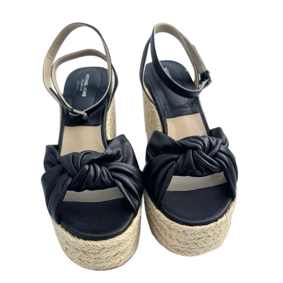 Michael Kors Collection Silvana Runway Black Leather Platform - Picture 3 of 11